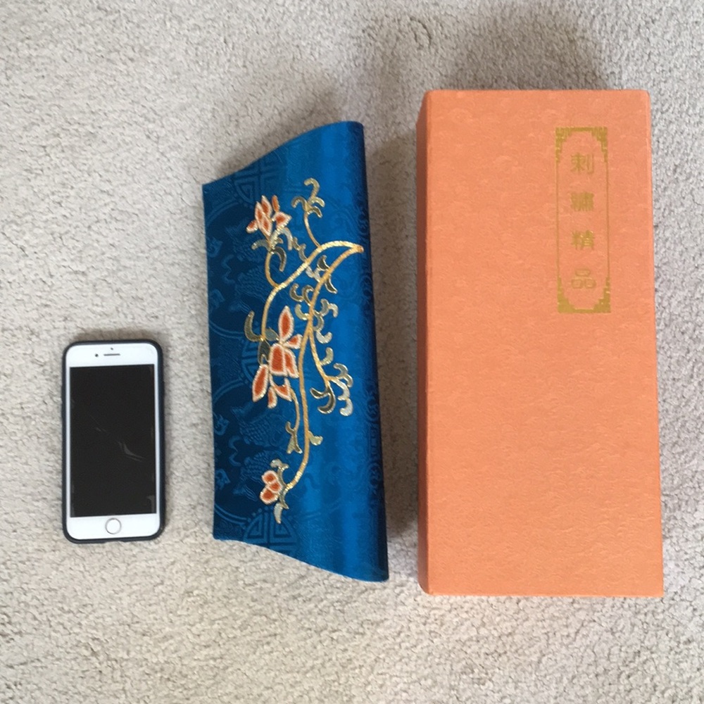 Embroidered Silk Clutch - Picture 7 of 7